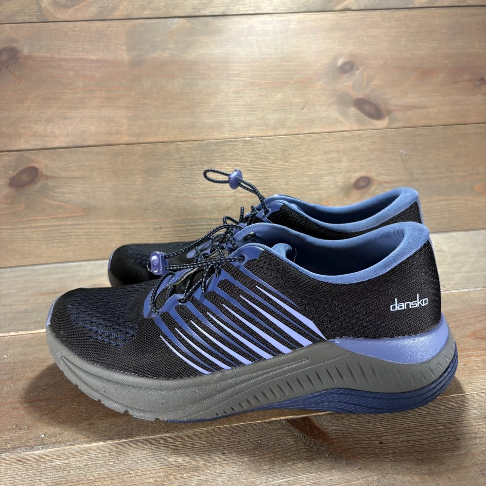 Dansko Penni Womens size 39 shoes Black Mesh Lace Up Comfort Walking sneakers